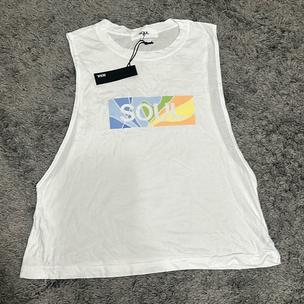 SoulCycle Venice White Tank Top